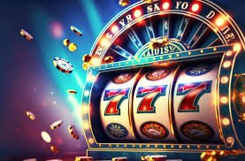 Dealer live Caribbean Stud Poker di studio tokelkasino menampilkan kartu kepada pemain
